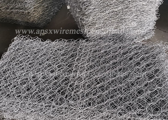 Op zwaar werk berekende Hexagonale 3.0MM Pvc Met een laag bedekte Gabion Draad Mesh For Retaining