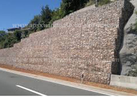Het dubbele van de Muurkooien van Draaiweefsel Hexagon 2.7MM Gabion de Bescherming van Rockfall Opleveren