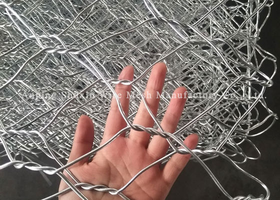 Bescherm Ecologische Mand 4.0mm van Milieu Hexagonale Gabion Gegalvaniseerd Zwaar