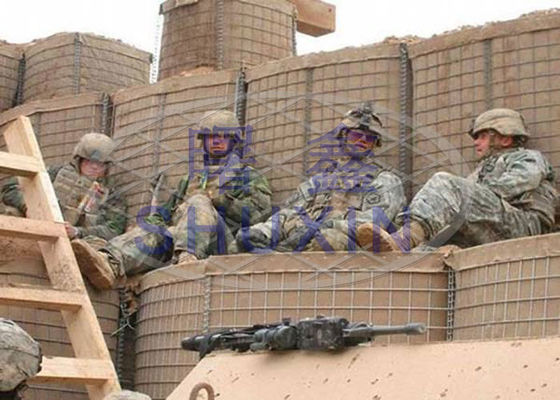 De zware Gegalvaniseerde Militaire Draad Mesh Sand Filling Mil 10 van het Barrièreijzer