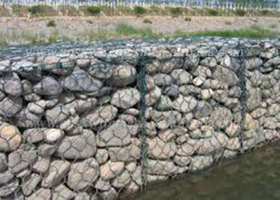 Het Hexagon zwaar Gi Gabion Dubbel Verdraaide Verhinderen van Rots het Breken