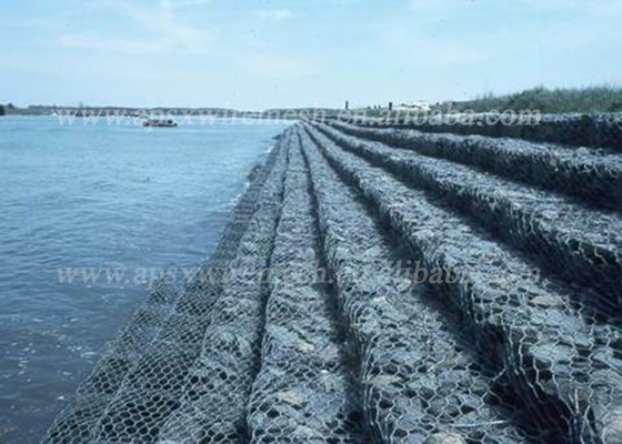 2*1*1m van de Draadgabion van het Ijzerstaal van de Muurkooien de Rivier van de de Erosiecontrole