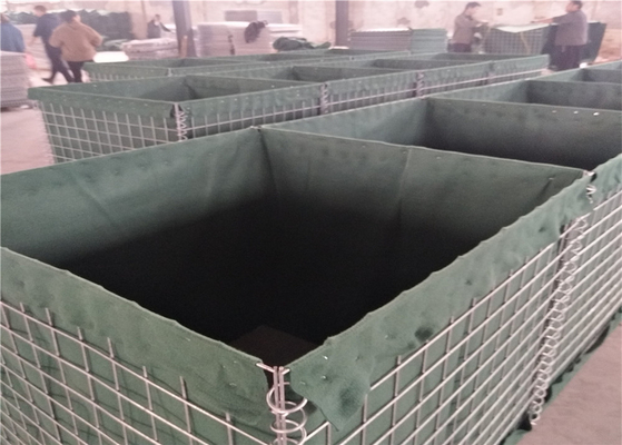De Verdedigingsbarrière van Hesco Hdg van de zandmuur 3 - 5mm de Militaire Bescherming van de Draaddiameter