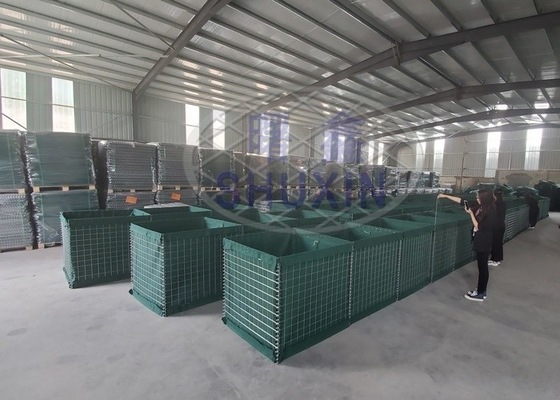 De Barrièremuur van Hesco van de Olieplantbescherming voor het Schieten van Waaier Opleiding