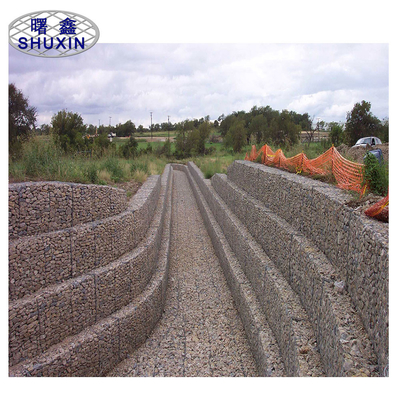 Op zwaar werk berekende 10x12cm Pvc Met een laag bedekte Gabion Manden Hexagonale Draad Mesh For Retaining