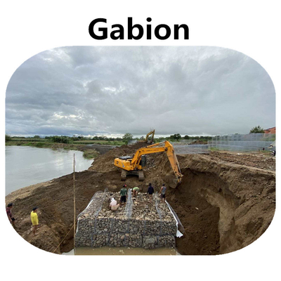 Gegalvaniseerd Weefsel 3mx1mx1m het Kanaalbescherming van Draadmesh gabion baskets for river