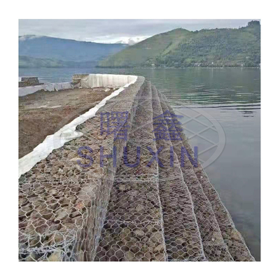8*10cm 2.7mm Gabion Gegalvaniseerde Draad de Manden/Pvc bedekten 2x1x1m met een laag