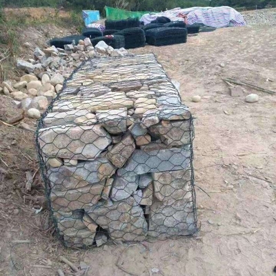2mx1mx1m Gabion Mesh Basket Galvanized Double Twist de Hexagonale Kooi van de Draadsteen