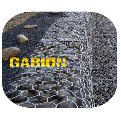 Standaard1x1x2-Meterpvc bedekte Gabion-Zware Mand met een laag galvaniseerde Draad Hexagonale Draad Mesh Box