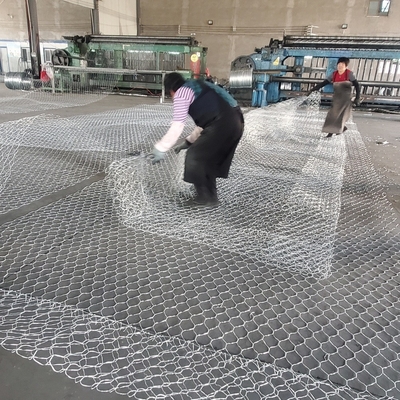275g zink Met een laag bedekte Draad Verdraaid Mesh Gabion Box Hexagonal Double