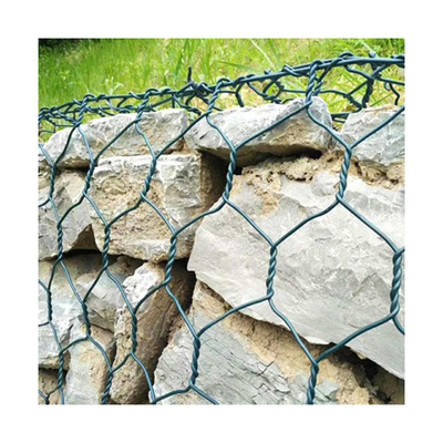 Groen Pvc bedekte 2.7mm Gabion Doos voor de Versterking van het RivierOverstromingsbeheer met een laag