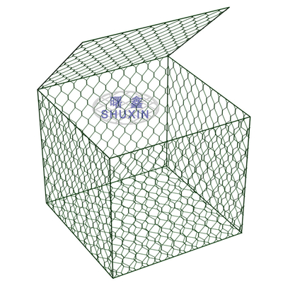 Flexibele Structuur 4mm van de de Doos de Steen Gevulde Kooi van Draadgabion Grootte 2*1*1 M