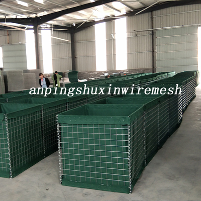 Opvouwbare 4mm Hesco van de de Beschermingsmuur van de Barrières Militaire Rand het Bastionomheining van Mil 10